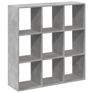 vidaXL Étagère séparatrice de pièce gris béton 102x29x103 5 cm