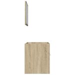 vidaXL Ensemble de meubles de salle de bain 2 Pièces chêne sonoma