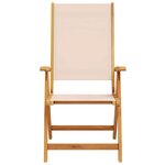 vidaXL Chaises pliables de jardin lot de 2 bois d'acacia et textilène