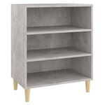 vidaXL Buffet gris béton 57x35x70 cm bois d'ingénierie