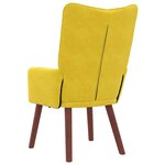 vidaXL fauteuil Jaune 63 x 67 x 94 cm Velours