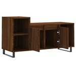vidaXL Meuble TV Chêne marron 100x35x55 cm Bois d'ingénierie