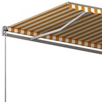 vidaXL Auvent automatique sur pied 600x300 cm Jaune/Blanc