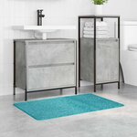 vidaXL Tapis de bain antidérapant Turquoise 60 x 90 cm PP