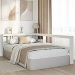 vidaXL Tête de lit de bibliothèque en forme de L bois massif de pin