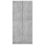 vidaXL Garde-robe Gris béton 82 5x51 5x180 cm Aggloméré