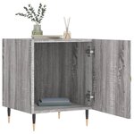 vidaXL Table de chevet sonoma gris 40x40x50 cm bois d'ingénierie