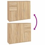 vidaXL Buffet Chêne sonoma 91x29 5x75 cm Bois d'ingénierie