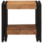 vidaXL Table basse Marron 40 x 40 x 38 cm Bois d'Acacia Massif
