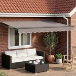 vidaXL Cadre de store rétractable manuel Anthracite 3 5 x 2 m