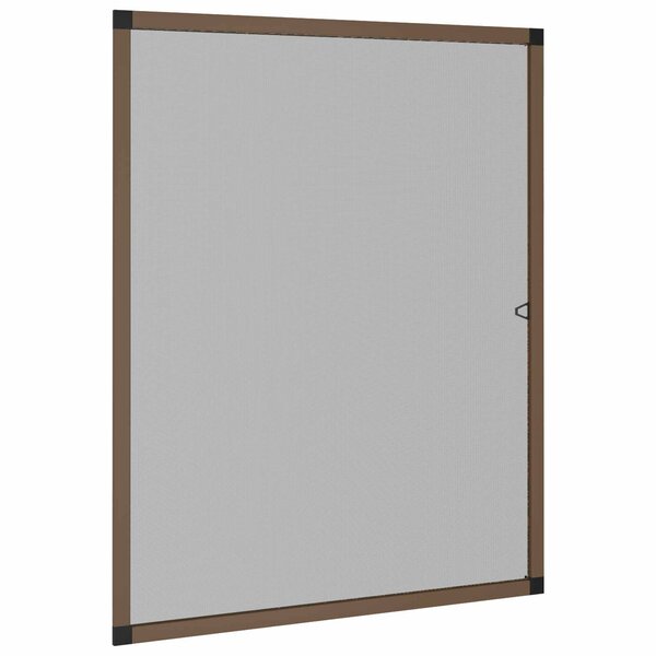 vidaXL Écran anti-insectes pour fenêtres Marron 120 x 140 cm