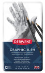 Crayons Graphite Derwent Graphic Boite x12 mines dures