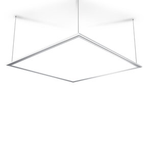 Plafonnier led carré - cons. 42w - 3300 lumens - blanc neutre - 3 modes de fixation