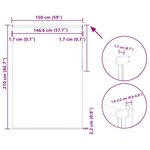 vidaXL Store enrouleur occultant largeur du tissu 146 6 cm polyester