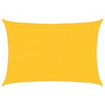 vidaXL Voile d'ombrage 160 g/m² Jaune 3x4 5 m PEHD