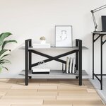 vidaXL Étagère Gris Sonoma 100 x 33 5 x 64 cm Bois d'ingénierie