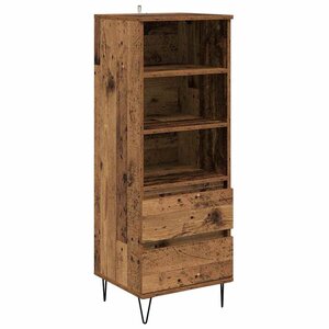 vidaXL Haut Armoire Bois Ancien 40 x 36 x 110 cm Bois d'ingénierie