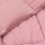 vidaXL Couette d'été 155 x 220 cm Été Microfibre (100  polyester) Rose