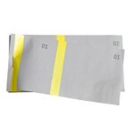 Bloc Vendeur À Bande Couleur 100 Feuillets Double Numérotage - Format 6  6x13 5 Cm - Jaune - X 50 - Exacompta