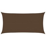 vidaXL Voile d'ombrage 160 g/m² Marron 4x7 m PEHD