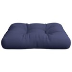 vidaXL Coussin de palette bleu marine 60x61 5x10 cm tissu