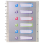 Protège-documents Amovibles Anneaux Polypropylène Crystal 60 vues A4 EXACOMPTA