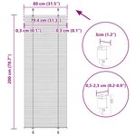 vidaXL Store plissé crème 80x200 cm largeur du tissu 79 4 cm polyester