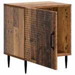 vidaXL Cabinet de chevet 2 Pièces Bois ancien 43 x 34 5 x 50 cm