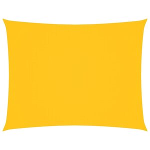 vidaXL Voile de parasol tissu oxford rectangulaire 4x6 m jaune