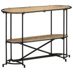 vidaXL Table console 110x42x76 cm bois massif de manguier brut