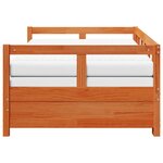vidaXL Lit de jour et lit gigogne et matelas 90x200 cm bois pin massif