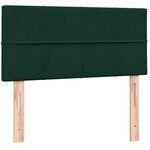 vidaXL Sommier à lattes de lit et matelas vert foncé 80x220 cm velours