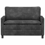 vidaXL Canapé Gris foncé 126 x 81 x 87 5 cm Polyester