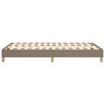 vidaXL Cadre de lit sans matelas taupe 120x200 cm tissu