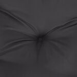 vidaXL Coussin de palette noir 120x80x12 cm tissu