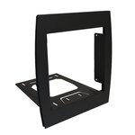 Support grillage rigide & palissade noir mat sablé ral 9005ms