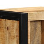 vidaXL Commode de nuit 40x30x80 cm Bois massif de manguier brut