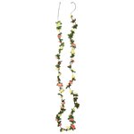 vidaXL Guirlandes de fleurs 6 Pièces rouge vif 250 cm