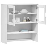 vidaXL Dessus de buffet MOLDE Blanc 90x35x100 cm Bois massif de pin