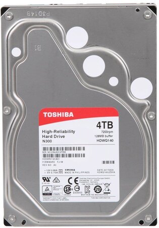 Disque Dur Toshiba N300 4 To (4000 Go) S-ATA 3 - (6 Gb/s) (N300 4TB)