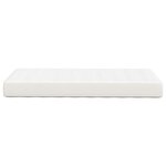vidaXL Matelas de Lit avec matelas Crème 80 x 200 cm tissu