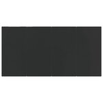 vidaXL Ensemble à manger de jardin 5 Pièces Noir Résine tressée