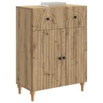 vidaXL Buffet Chêne artisanal 66 x 34 5 x 90 cm Bois d'ingénierie