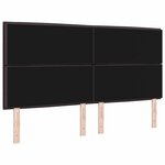 vidaXL Tête de lit Autre avec tête de lit Marron foncé 180 cm tissu