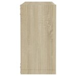 vidaXL Étagères cube murales 2 Pièces chêne sonoma 30x15x30 cm