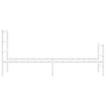 vidaXL Cadre de lit métal sans matelas avec pied de lit blanc 80x200cm