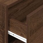 vidaXL Armoire avec 2 tiroirs chêne marron 60x31x40 cm bois ingénierie