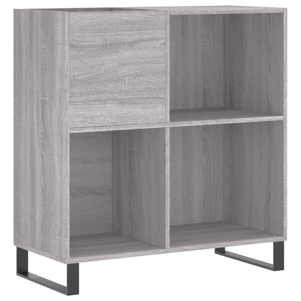 vidaXL Armoire à disques sonoma gris 84 5x38x89 cm bois d'ingénierie