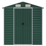vidaXL Abri de jardin vert 191x300x198 cm acier galvanisé