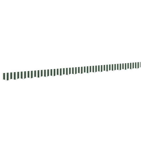 vidaXL Valance d'auvent pour cadre de 4 5 m Vert et blanc 4 3x0 2 m